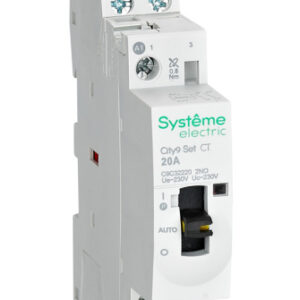 Модульный контактор  2P 2НО 20A AC 230В, City9, Systeme Electric