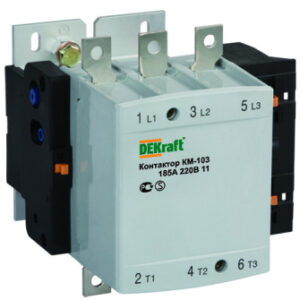 Контактор 265А 220В АС3 КМ-103 DEKraft