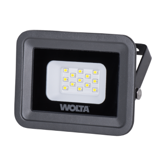 Прожектор светодиодный WFL-10W/06 5700K 850Lm SMD IP65 180-240V серый WOLTA