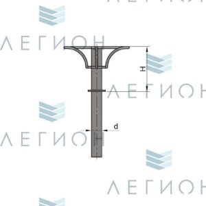 К54-0,2-0-5 кронштейн однорожковый