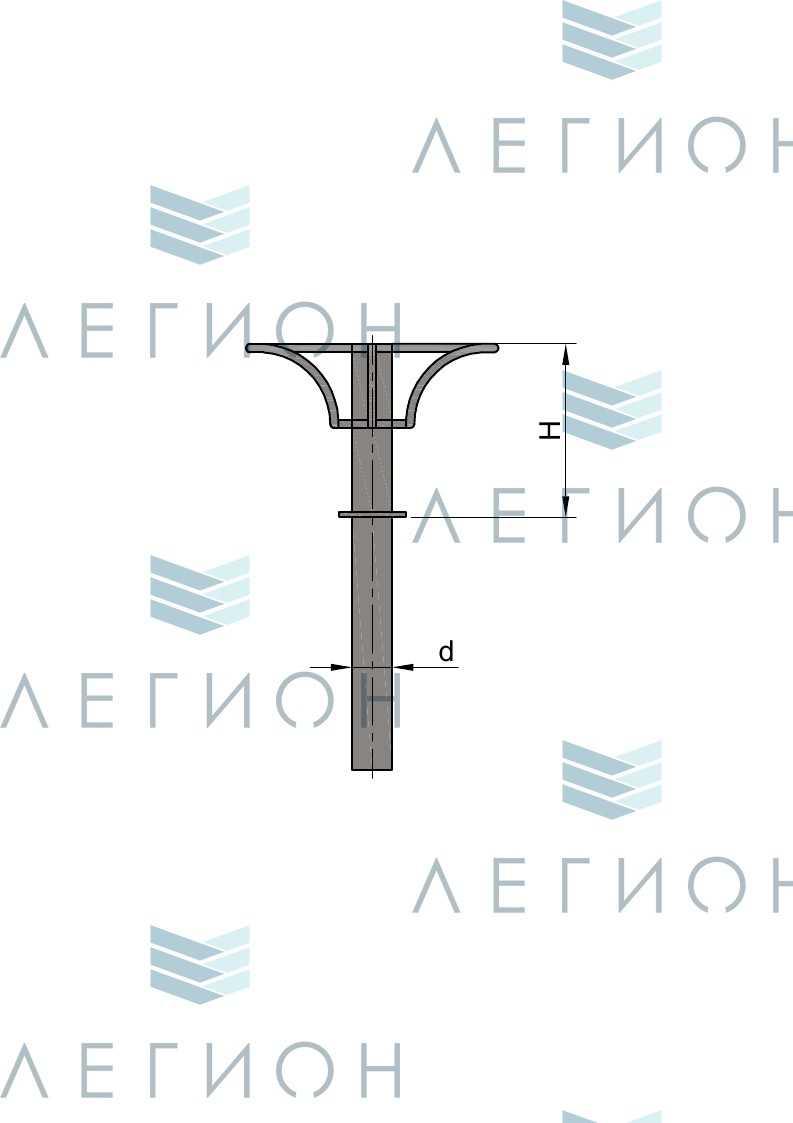 К54-0,2-1-5 кронштейн однорожковый